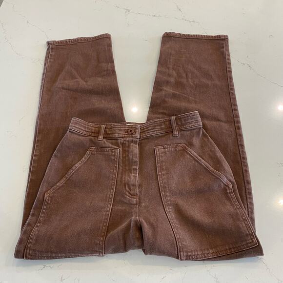 Aritzia Wilfred Free Modern Utility Pant Brown size 4 - Picture 2 of 11